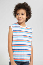 تنزيل الصورة على معرض الصور، Redtag-Assorted-2-Pack-Print-Vest-Graphic-T-Shirts-Boys-2 to 8 Years
