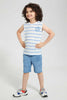 Redtag-White-Tiedye-Stripe-T-Shirt-Graphic-T-Shirts-Boys-2 to 8 Years