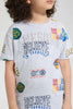 Redtag-Grey-Aop-Embossed-T-Shirt-Graphic-T-Shirts-Boys-2 to 8 Years