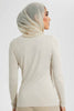 Redtag-White-Top-Ribbed-Long-Sleeves-Without-Placket-Tops-Women's-