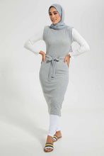 تنزيل الصورة على معرض الصور، Redtag-Grey-Melange-Dress-Sleeveless-Dresses-Women&#39;s-
