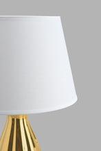 تنزيل الصورة على معرض الصور، Redtag-Gold-Textured-Base-Ceramic-Table-Lamp-Table-Lamps-Home-Decor-
