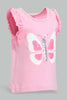 Redtag-Pink-Artwork-Frill-Sleeve-T-Shirt-Category:T-Shirts,-Colour:Pink,-Deals:4-For-90,-Filter:Infant-Girls-(3-to-24-Mths),-ING-T-Shirts,-New-In,-New-In-ING-APL,-S22C,-Section:Kidswear-Infant-Girls-