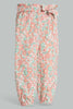 Redtag-Assorted-Printed-Casual-Trouser-Trousers-Infant-Girls-3 to 24 Months