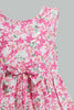 Redtag-White-Floral-Printed-Sleeveless-Dress-Dresses-Infant-Girls-3 to 24 Months