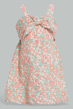 Load image into Gallery viewer, Redtag-Pink-Floral-Printed-Sleeveless-Dress-Dresses-Infant-Girls-3 to 24 Months
