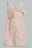 Redtag-Pink-Floral-Printed-Sleeveless-Dress-Dresses-Infant-Girls-3 to 24 Months
