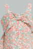 Redtag-Pink-Floral-Printed-Sleeveless-Dress-Dresses-Infant-Girls-3 to 24 Months