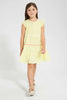 Redtag-Yellow-Tiered-Dress-Dresses-Girls-2 to 8 Years