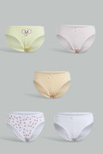 Load image into Gallery viewer, Redtag-Assorted-Multi-5Pcs-Bikini-Brief-Packs-Sports-Bras-Senior-Girls-9 to 14 Years
