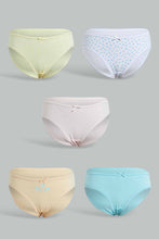 Load image into Gallery viewer, Redtag-Assorted-Multi-5Pcs-Bikini-Brief-Packs-Sports-Bras-Senior-Girls-9 to 14 Years
