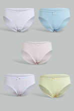 Load image into Gallery viewer, Redtag-Assorted-Multi-5Pcs-Bikini-Brief-Packs-Sports-Bras-Senior-Girls-9 to 14 Years
