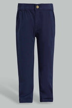 تنزيل الصورة على معرض الصور، Redtag-Navy-Pull-On-Chino-Pant-Chino-Trousers-Infant-Boys-3 to 24 Months
