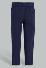 تنزيل الصورة على معرض الصور، Redtag-Navy-Pull-On-Chino-Pant-Chino-Trousers-Infant-Boys-3 to 24 Months
