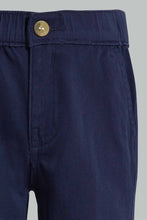 تنزيل الصورة على معرض الصور، Redtag-Navy-Pull-On-Chino-Pant-Chino-Trousers-Infant-Boys-3 to 24 Months
