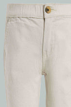 تنزيل الصورة على معرض الصور، Redtag-Ecru-Pull-On-Chino-Pant-Chino-Trousers-Infant-Boys-3 to 24 Months
