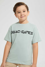 Load image into Gallery viewer, Redtag-Green-Oversized-Print-T-Shirt-Graphic-T-Shirts-Boys-2 to 8 Years
