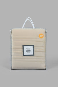 Redtag-Beige-Velvet-2-Piece-Quilt-With-Zig-Zag
(Single-Size)-Category:Quilts,-Colour:Beige,-Filter:Home-Bedroom,-HMW-BED-Quilts,-New-In,-New-In-HMW-BED,-Non-Sale,-S22C,-Section:Homewares-Home-Bedroom-