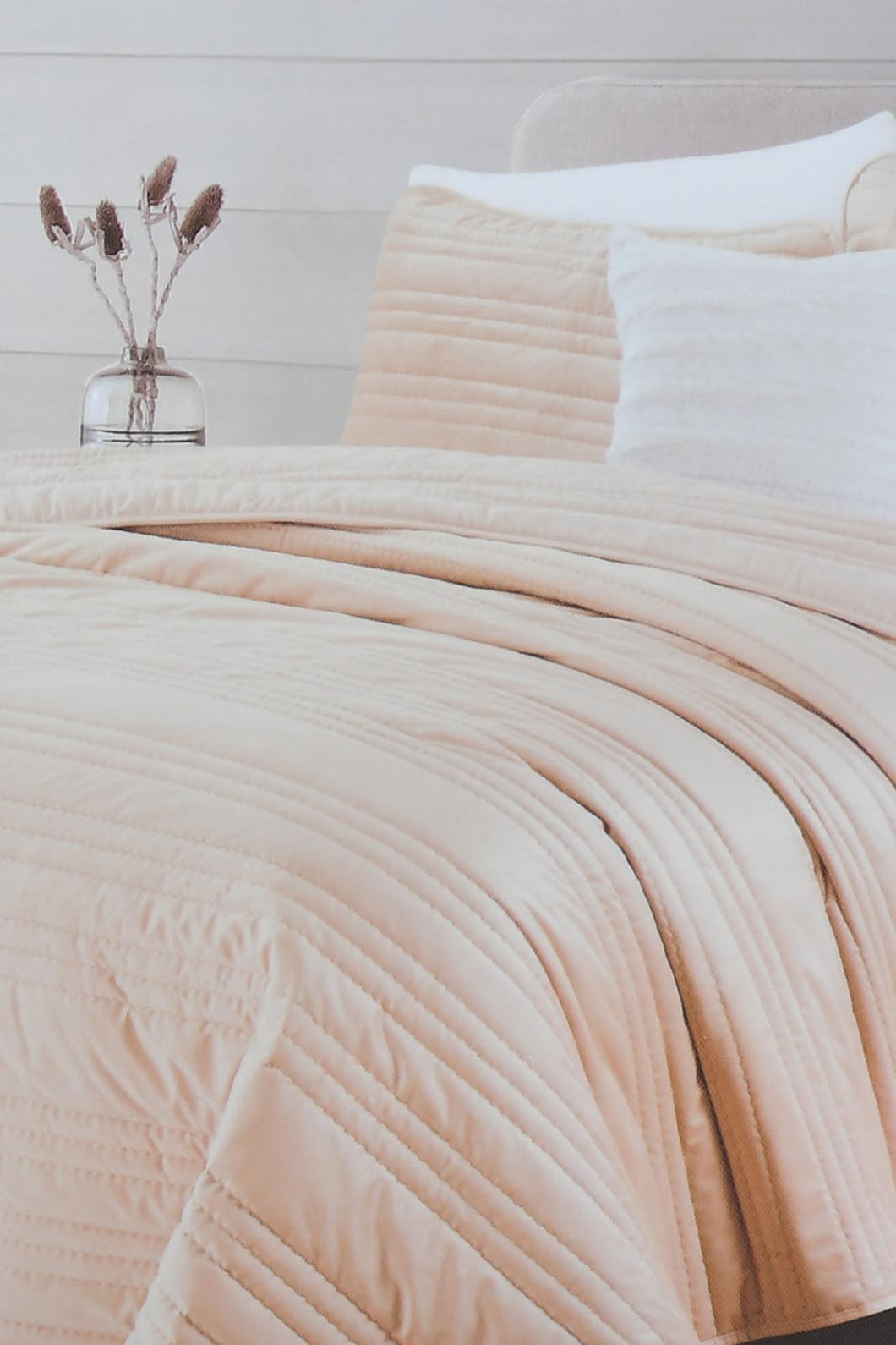 Redtag-Beige-Velvet-3-Piece-Quilt-With-Zig-Zag
(Double-Size)-Category:Quilts,-Colour:Beige,-Filter:Home-Bedroom,-HMW-BED-Quilts,-New-In,-New-In-HMW-BED,-Non-Sale,-S22C,-Section:Homewares-Home-Bedroom-