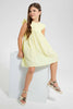 Redtag-Yellow-Dobby-Basic-Dress-Dresses-Girls-2 to 8 Years