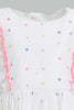 Redtag-White-Printed-Polka-Dot-Dress-With-Frills-Dresses-Infant-Girls-3 to 24 Months