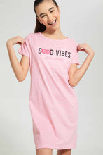 تنزيل الصورة على معرض الصور، Redtag-Pink-Ruffled-Sleeve-NightShirt-Nightshirts-Senior-Girls-9 to 14 Years
