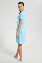 تنزيل الصورة على معرض الصور، Redtag-Lt-Blue-Ruffled-Sleeve-NightShirt-Nightshirts-Senior-Girls-9 to 14 Years
