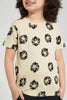 Redtag-Stone-Flock-Lion-Print-T-Shirt-Graphic-T-Shirts-Boys-2 to 8 Years