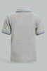 Redtag-Grey-Solid-Cap-Pique-Polo-Polo-Shirts-Infant-Boys-3 to 24 Months