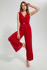 Redtag-Red-Sleeveless-Jumpsuit-Dresses-Women's-