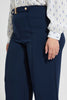 Redtag-Navy-Buckle-Detail-Wide-Leg-Trouser-Culottes-Women's-