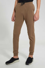 Load image into Gallery viewer, Redtag-Dark-Beige-Biker-Knee-Active-Pant-Joggers-Senior-Boys-9 to 14 Years
