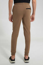 Load image into Gallery viewer, Redtag-Dark-Beige-Biker-Knee-Active-Pant-Joggers-Senior-Boys-9 to 14 Years
