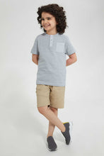 تنزيل الصورة على معرض الصور، Redtag-Blue-Pkt-Henley-Henley-T-Shirts-Boys-2 to 8 Years
