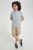 Redtag-Blue-Pkt-Henley-Henley-T-Shirts-Boys-2 to 8 Years