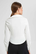 تنزيل الصورة على معرض الصور، Redtag-White-Collared-Longsleeve-Top-Long-Sleeve-Blouses-Women&#39;s-
