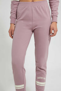 Redtag-Grey-Melange-Graphic-Print-Pant-Loungewear-Women's-