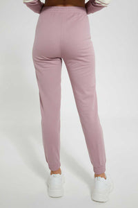 Redtag-Grey-Melange-Graphic-Print-Pant-Loungewear-Women's-