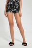 Redtag-Black-Printed-Short-Sleeve-Top-And-Short-Set-Cami-Sets-Women's-