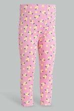 Load image into Gallery viewer, Pink And White Legging For Infant Girls (2 Piece)
