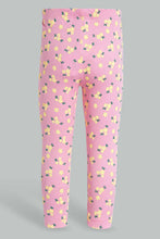 Load image into Gallery viewer, Pink And White Legging For Infant Girls (2 Piece)
