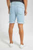 Redtag-Light-Wash-5-Pocket-Knit-Denim-Short-Category:Shorts,-Colour:Light-Wash,-Filter:Men's-Clothing,-Men-Shorts,-New-In,-New-In-Men,-Non-Sale,-S22D,-Section:Men-Men's-