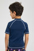 Redtag-Navy-Swm-Rash-Vest-Graphic-T-Shirts-Boys-2 to 8 Years