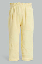 تنزيل الصورة على معرض الصور، Redtag-Yellow-Solid-Wrinkeled-Trouser-Trousers-Infant-Girls-3 to 24 Months
