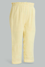 تنزيل الصورة على معرض الصور، Redtag-Yellow-Solid-Wrinkeled-Trouser-Trousers-Infant-Girls-3 to 24 Months
