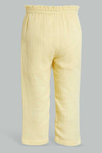 تنزيل الصورة على معرض الصور، Redtag-Yellow-Solid-Wrinkeled-Trouser-Trousers-Infant-Girls-3 to 24 Months
