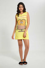 تنزيل الصورة على معرض الصور، Redtag-Yellow-Printed-NighT-Shirt-Nightshirts-Women's-
