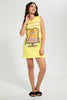 Redtag-Yellow-Printed-NighT-Shirt-Nightshirts-Women's-