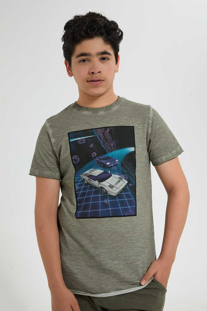 Olive Astronaut T-Shirt