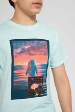 تنزيل الصورة على معرض الصور، Redtag-Lt-Blue-Astronaut-Tee-Graphic-T-Shirts-Senior-Boys-9 to 14 Years
